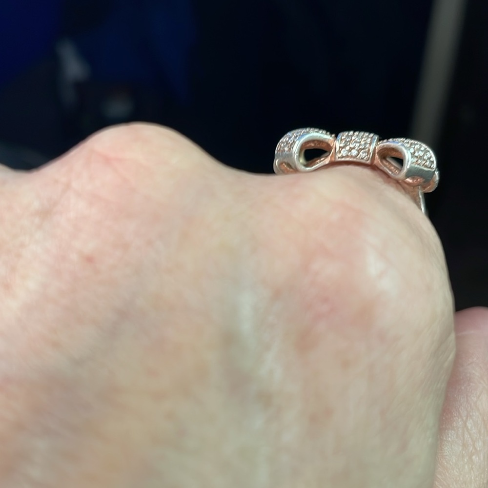925 bow ring - Picture 2 of 5